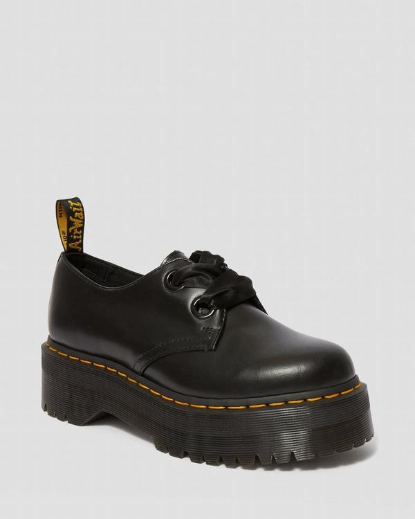 Dr Martens Dámské Polobotky Holly Buttero Černé, CZ-924781